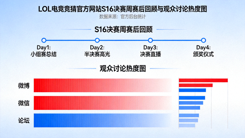 英雄联盟全球总决赛S16决赛周舞台中央冠军奖杯与金色灯光特效全景